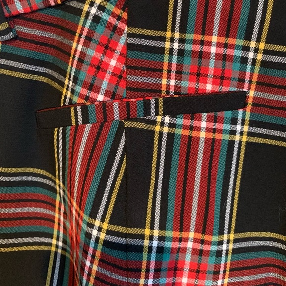 NWT J.Crew Stewart plaid full length trousers. Size 20. - Picture 5 of 7